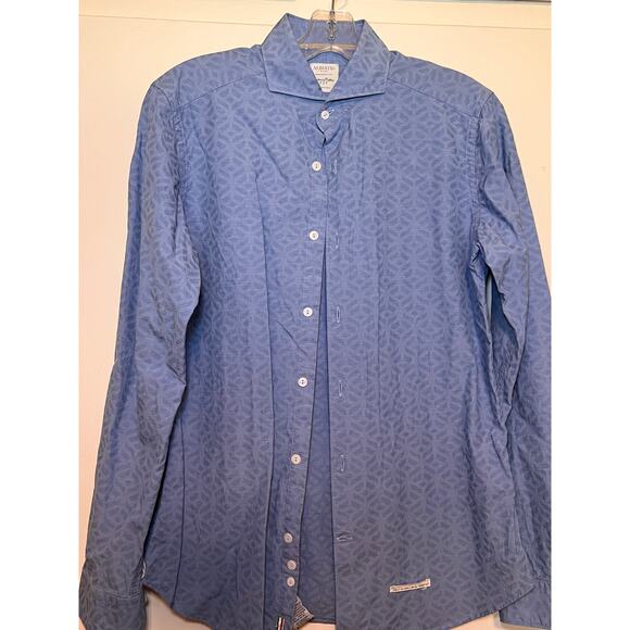 Tintoria Mattei Albiate 954 Button Down Blue Shirt Men's Small - Picture 1 of 4